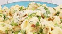 Cheese Tortellini with Basil Cream Sauce Cheese Tortellini with Basil Cream Sauce