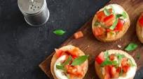 Keto Bruschetta with Basil Oil Keto Bruschetta with Basil Oil