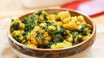 Palak Gobi Sabzi Recipe (Indian Style Cauliflower with Spinach) Palak Gobi Sabzi Recipe (Indian Style Cauliflower with Spinach)