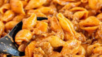 Creamy Beef and Shells Creamy Beef and Shells