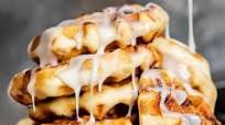 Cinnamon Rolls in a Waffle Maker Cinnamon Rolls in a Waffle Maker