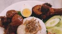NasiLemak with Rendang and Lemongrass Friend Chicken and Sambal NasiLemak with Rendang and Lemongrass Friend Chicken and Sambal