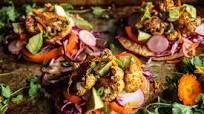 Roasted Spiced Cauliflower Tostadas Roasted Spiced Cauliflower Tostadas