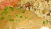 Stuffed Chicken Breasts with Adobo Mushroom Cream Sauce Stuffed Chicken Breasts with Adobo Mushroom Cream Sauce