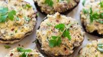 CREAM CHEESE AND GARLIC STUFFED MUSHROOMS CREAM CHEESE AND GARLIC STUFFED MUSHROOMS
