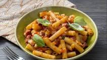 Pasta with smoked pancetta sauce Pasta with smoked pancetta sauce