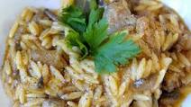 Greek Giouvetsi (chicken stew with orzo pasta) Greek Giouvetsi (chicken stew with orzo pasta)
