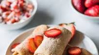 Mini Strawberry Cheesecake Chimichangas Mini Strawberry Cheesecake Chimichangas