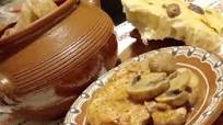Baked Pork Chops with Mushrooms in a Clay Pot Baked Pork Chops with Mushrooms in a Clay Pot