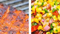 Chili Rubbed Pork Chops with Corn Salsa Recipe | Grilling Chili Rubbed Pork Chops with Corn Salsa Recipe | Grilling