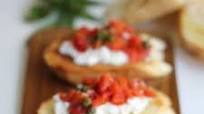 Roasted Red Pepper and Ricotta Bruschetta Roasted Red Pepper and Ricotta Bruschetta