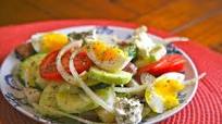 Potato and Egg Salad with Olives and Feta (Crete) Potato and Egg Salad with Olives and Feta (Crete)