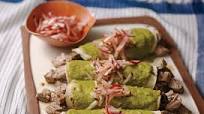 Pork Tenderloin Enchiladas with Mole Verde Pork Tenderloin Enchiladas with Mole Verde
