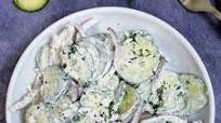 Creamy Cucumber Salad recipe with Sour Cream and Dill Creamy Cucumber Salad recipe with Sour Cream and Dill