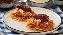 Tostadas de Tinga de Cerdo Tostadas de Tinga de Cerdo