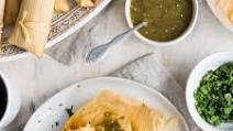 Green Chile and Cheese Vegetarian Tamales Green Chile and Cheese Vegetarian Tamales