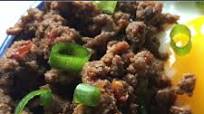 Korean Style Ground Beef & Spinach Rice Bowls Korean Style Ground Beef & Spinach Rice Bowls