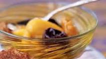 Passover Chremslach with Mixed Fruit Compote Passover Chremslach with Mixed Fruit Compote