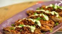 Bourbon Brown Sugar-Stuffed Sweet Potato Skins Bourbon Brown Sugar-Stuffed Sweet Potato Skins