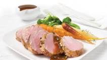 Pork tenderloin with dijon mustard and fine herbs Pork tenderloin with dijon mustard and fine herbs