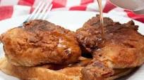 Double DIpped Fried Chicken and Buttermilk Begian Waffles Double DIpped Fried Chicken and Buttermilk Begian Waffles