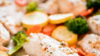 Sheet Pan Baked Tilapia and Roasted Veggies Sheet Pan Baked Tilapia and Roasted Veggies