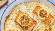 Pan-Seared Salmon in a Creamy Lemon Sauce Pan-Seared Salmon in a Creamy Lemon Sauce