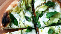 Summer Squash Pizza with Burrata and Basil Summer Squash Pizza with Burrata and Basil