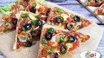Bacon and Mushroom Bread Pizza Bacon and Mushroom Bread Pizza
