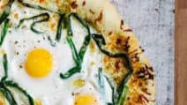 Egg Pizza with Scallions Egg Pizza with Scallions