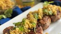 Grilled Southwestern Pork Chops with Mango Peach Salsa Grilled Southwestern Pork Chops with Mango Peach Salsa