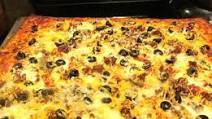 Meaty Crescent Dough Sheet Pizza w/4 Cheeses Meaty Crescent Dough Sheet Pizza w/4 Cheeses