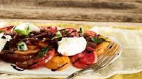 Crispy Beef Brisket and Heirloom Tomatoes with Burrata and Basil Oil Crispy Beef Brisket and Heirloom Tomatoes with Burrata and Basil Oil