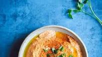 Smokey Roasted Red Pepper Hummus Smokey Roasted Red Pepper Hummus
