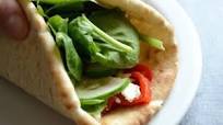 Roasted Red Pepper Hummus Wraps Roasted Red Pepper Hummus Wraps