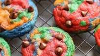 Rainbow Chocolate Chip Cookies Rainbow Chocolate Chip Cookies