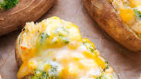 Broccoli and Cheddar Twice-Baked Potatoes Broccoli and Cheddar Twice-Baked Potatoes