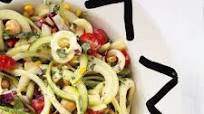 Summer Zucchini Pasta Salad with Greek Yogurt-Herb Dressing Summer Zucchini Pasta Salad with Greek Yogurt-Herb Dressing