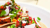 Grilled Chicken Tostadas with Sweet-&-Sour Vegetables Grilled Chicken Tostadas with Sweet-&-Sour Vegetables