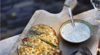 Focaccia met mozzarella Focaccia met mozzarella