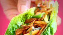 Vegan Crispy Duck Lettuce Wraps (GF) Vegan Crispy Duck Lettuce Wraps (GF)