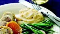 Sausage-Stuffed Chicken Breasts with Marsala and Cranberry-Orange Polenta Sausage-Stuffed Chicken Breasts with Marsala and Cranberry-Orange Polenta
