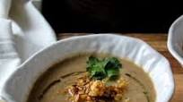 Roasted Miso Cauliflower Mushroom Soup Roasted Miso Cauliflower Mushroom Soup