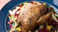Pan Roasted Partridge with Winter Salad Pan Roasted Partridge with Winter Salad
