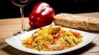 Spanish Paella with Shrimp and Scallops Spanish Paella with Shrimp and Scallops