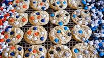 Super Bowl M&M Cookies Super Bowl M&M Cookies