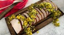 Cedar-Smoked Pork Loin with Pineapple Salsa Cedar-Smoked Pork Loin with Pineapple Salsa