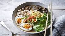 Chicken, miso and mushroom ramen Chicken, miso and mushroom ramen