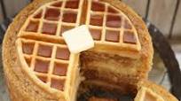 Maple Belgian Waffle Cake Maple Belgian Waffle Cake