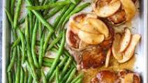 Baked Apple Pork Chops and Green Beans Baked Apple Pork Chops and Green Beans